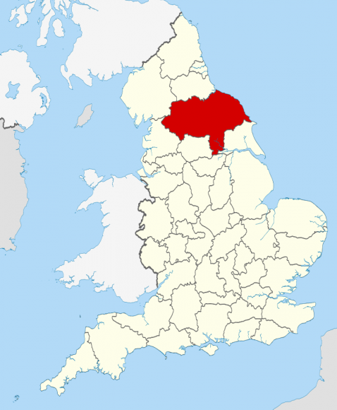 "North Yorkshire UK locator map 2010" by Nilfanion